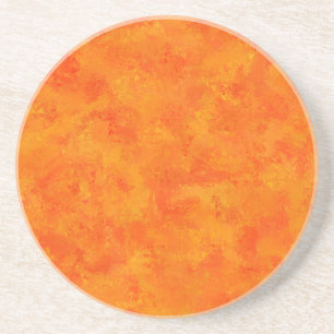 Porta-copos Padrão de Abstrato Laranja