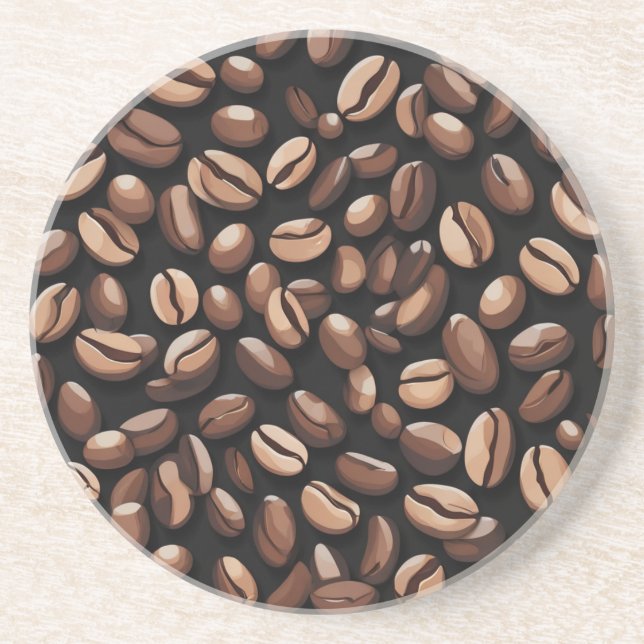 Porta-copos Padrão De Bean De Café (Frente)
