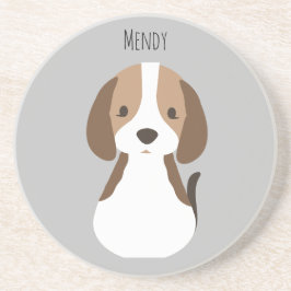 Porta-copos Padrão de cães de cinza