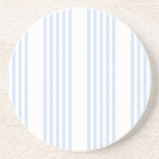 Porta-copos Padrão de cinco listras azul-claro e branco (Frente)