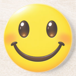 Porta-copos Padrão de Emoji Sorriso Feliz Colorido