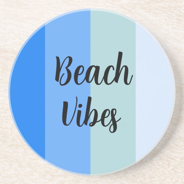 Porta-copos Padrão de Faixa Azul (Frente)