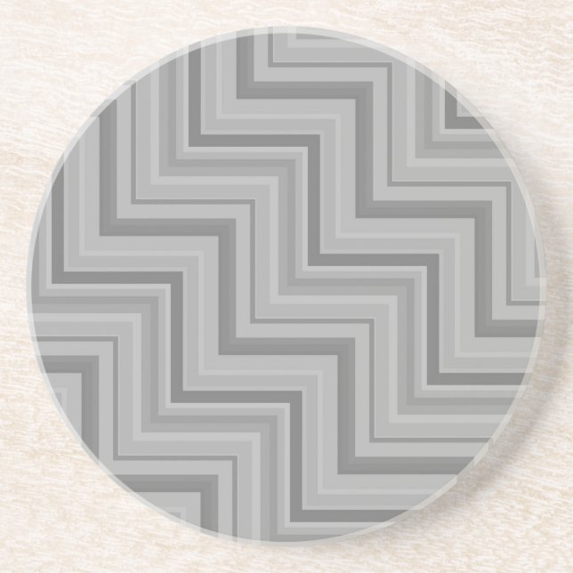Porta-copos padrão de faixas de cinza (Frente)