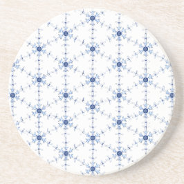 Porta-copos Padrão de Floco de Neve em Diamante