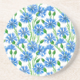 Porta-copos Padrão de flor de aquarela