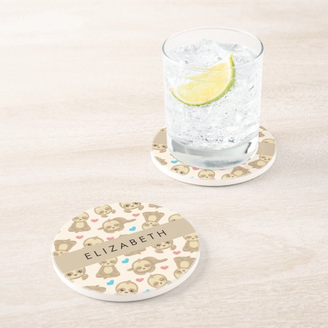 Porta-copos Padrão De Lúteras, Lúteras Bonitas, Corações, Seu  (Lateral)