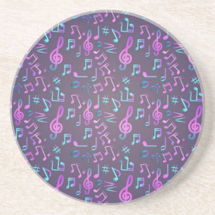 Porta-copos Padrão de música