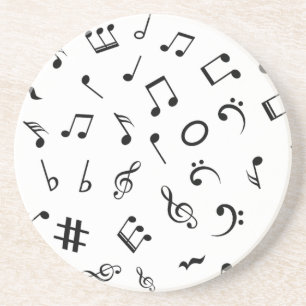 Porta-copos Padrão de música