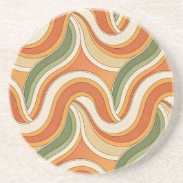 Porta-copos Padrão de ondas mágicas