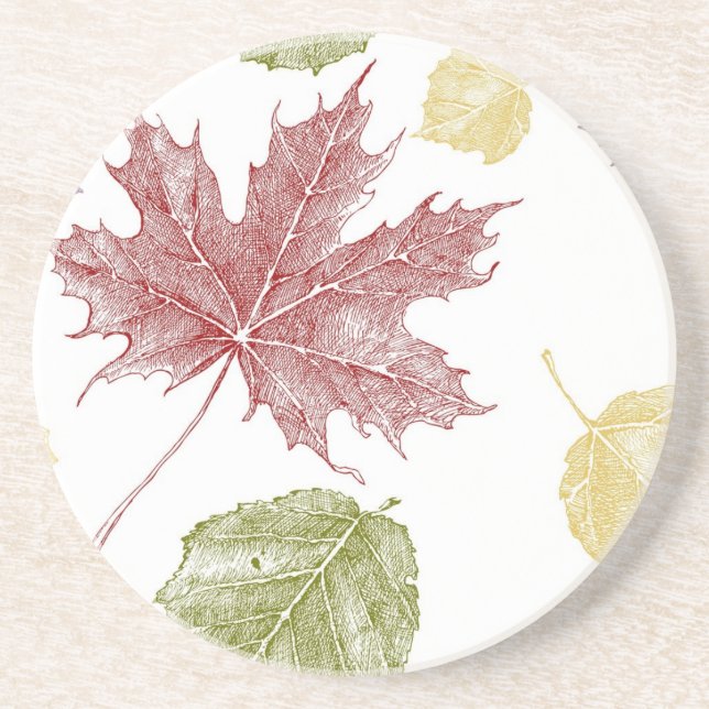 Porta-copos Padrão de outono (Frente)