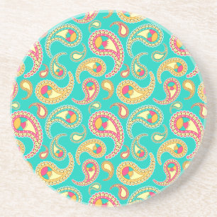 Porta-copos Padrão de paisley colorido bonito