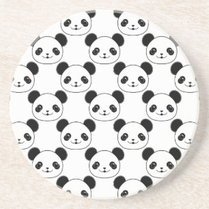 Porta-copos Padrão De Panda Kawaii Em Preto E Branco