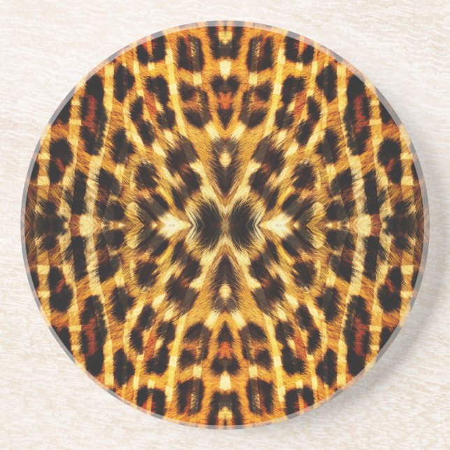 Porta-copos Padrão de peles de leopardo (Frente)