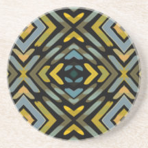 Padrão de Piso de Pneu Azul Dourado Preto