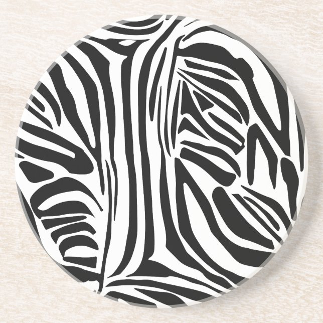 Porta-copos Padrão de zebra (Frente)