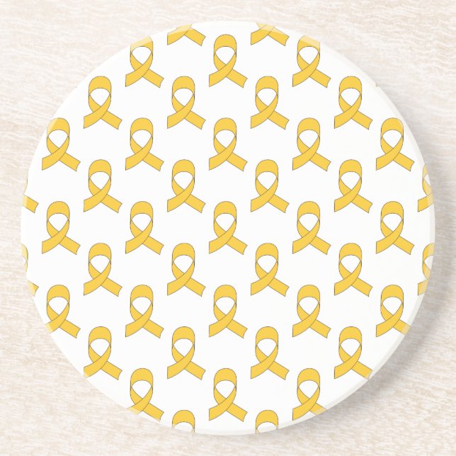 Porta-copos Padrão Dourado de fita (Frente)