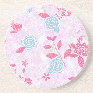 Porta-copos Padrão floral pastel colorido bonito