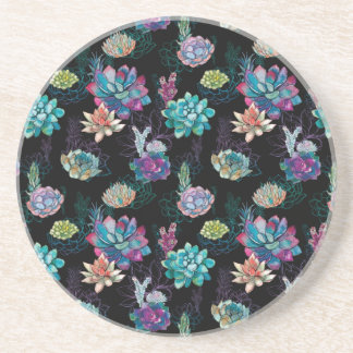 Porta-copos Padrão Invisível Suculento