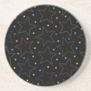 Porta-copos Padrão mágico colorido do céu noturno estrelado