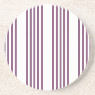Porta-copos Padrão Mauve roxo e branco de cinco faixas