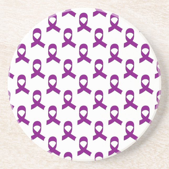 Porta-copos Padrão Roxo de Fita (Frente)
