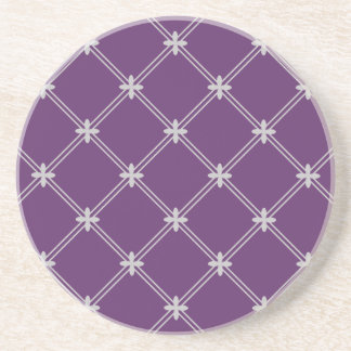 Porta-copos Padrão Roxo e Prata Medieval