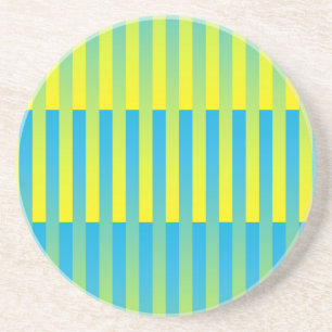 Porta-copos Padrão verde amarelo azul riscado