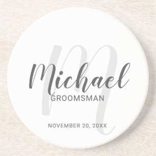 Porta-copos Padrinhos de casamento Personalizados de Script Mo