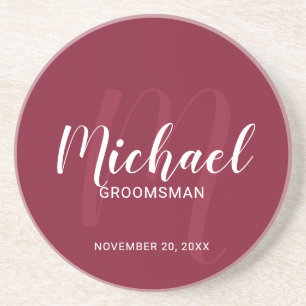 Porta-copos Padrinhos de casamento Personalizados de Script Mo