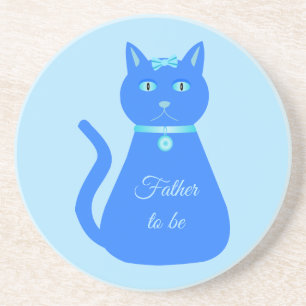 Porta-copos Pais de Gato de Gato Azul e Bonito
