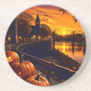 Porta-copos Paisagem de Halloween Dois