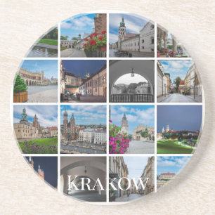 Porta-copos paisagens antigas de Krakow, Polônia