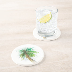 Porta copos Palm Palmetto de Watercolor
