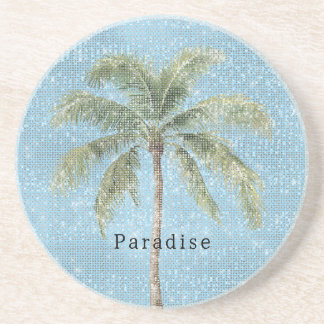 Porta-copos Palmeira Tropical Céu Azul Brilho