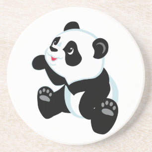 Porta-copos panda dos desenhos animados