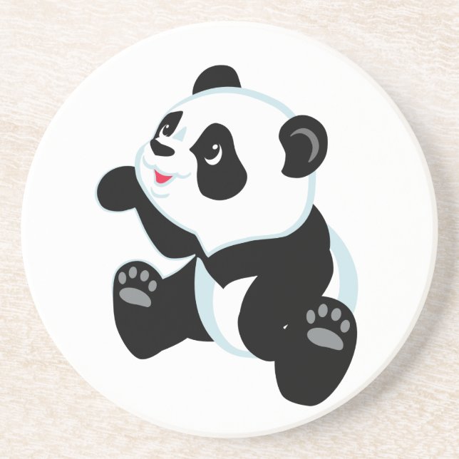 Porta-copos panda dos desenhos animados (Frente)