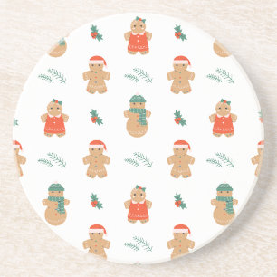 Porta-copos Pão de Gingerpão Cookie Padrão de Natal