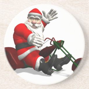 Porta-copos Papai Noel Em Trike