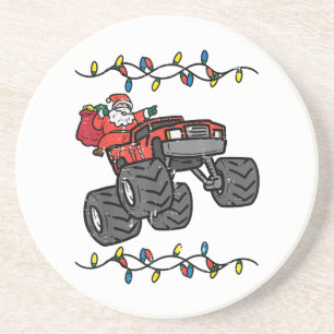 Porta-copos Papais noeis de Natal Monster Truck Boys Toddler Y