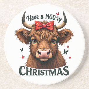 Porta-copos Papais noeis de Visto de Vaca de Natal