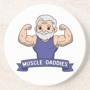Porta-copos Papaizão Musculoso Fofo Kawaii Barbudo