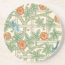 Papel de Parede Vitoriano Treliça William Morris