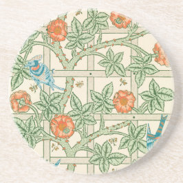 Porta-copos Papel de Parede Vitoriano Treliça William Morris
