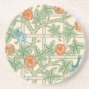 Porta-copos Papel de Parede Vitoriano Treliça William Morris