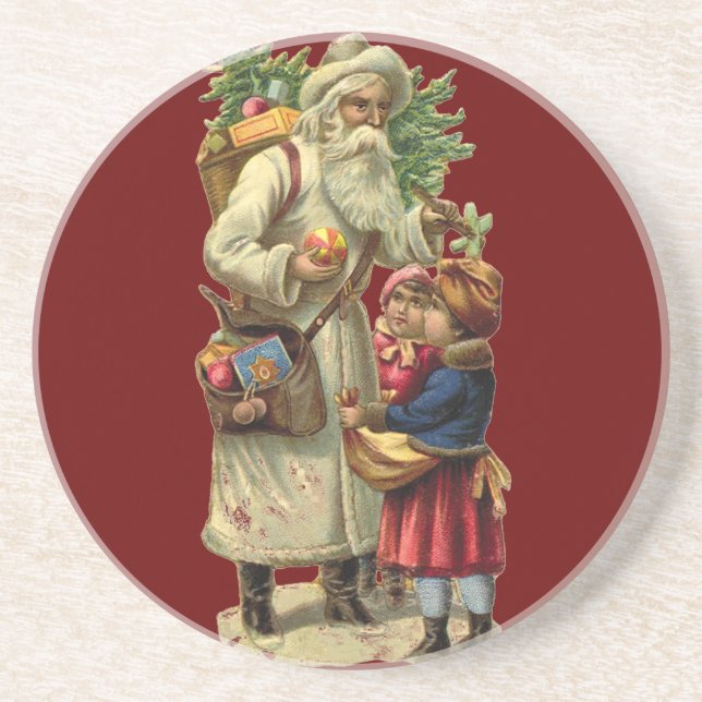 Porta-copos Papos de Natal Antigos (Frente)