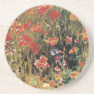 Porta-copos Papoulas por Robert Vonnoh, Impressionismo Vintage