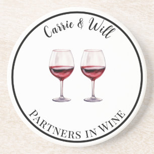 Porta-copos Parceiros de Vinho Tinto na Bebida de Vinho