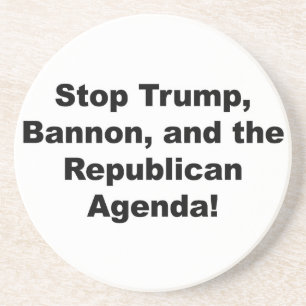 Porta-copos Pare Trump, Bannon e a Agenda Republicana