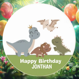 Porta-copos Partido Adorável Boho Dinossaur