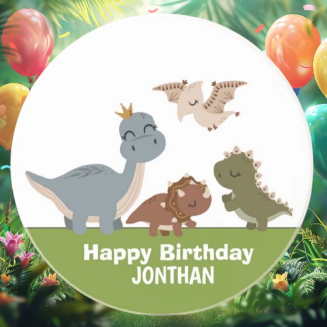 Porta-copos Partido Adorável Boho Dinossaur (Transform your party with our Adorable Boho Dinosaur Coasters! )